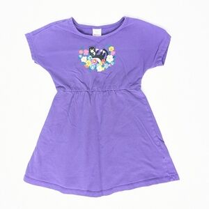 Hanna Andersson Purple Dress with Cat Print